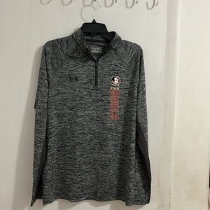 Under Armour FSU Ladies Loose Heat Gear Pullover. Sz. Small. Free FSU Shot glass